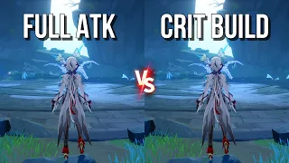 Arlecchino Full ATK vs Crit Build Gameplay Comparisons & Damage Showcases! Which Build is The Best??