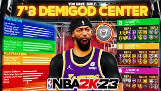 THE BEST 7'3 CENTER BUILD THAT WILL BREAK NBA 2K23 CURRENT GEN! BEST CENTER BUILD 2K23 CURRENT GEN!