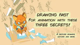 Drawing Fast Gesture Figures for Animation with these three secrets