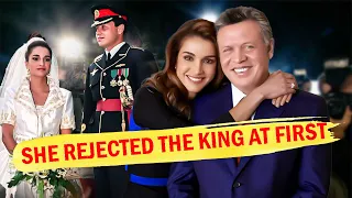 He Learned To Cook For Her After She Rejected Him. King Abdullah II and Queen Rania of Jordan