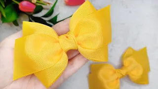 My Perfect & Elegant hair bows - Great idea for creating ribbon bows