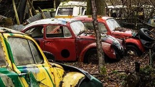 VOLKSWAGEN GRAVEYARD: Vintage, Army & Rally Cars - Urbex Lost Places Abandoned Belgium
