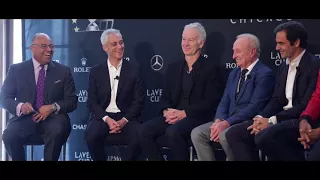 Roger Federer hits Chicago with Rod Laver, John McEnroe and Nick Kyrgios | Laver Cup Chicago 2018