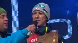 PLANICA 2016  Jurij Tepe   Peter Prevc   Noriaki Kasai talks in the Slovenian language