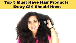 ❌🔴 Top 5 Must Have Hair Products Every Girl Should Have / For Thick & Healthy Hair- Haircare Tips