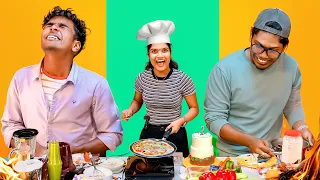 HAND vs STOVE vs MIXER cooking Challenge 😂 Funny Challenge video