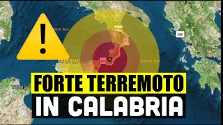 TERREMOTO FORTE SCOSSA IN CALABRIA: MAGNITUDO 4.0. PAURA PER LA POPOLAZIONE