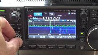 Icom IC-7300 Spectrum Scope/Waterfall Options