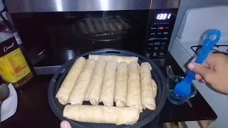 TACOS DORADOS EN AIR FRY de horno de microondas Galanz