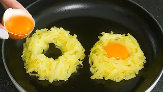 [ASMR Cooking] If you have 3 potatoes and 3 eggs make this delicious dinner! Easy egg recipe!