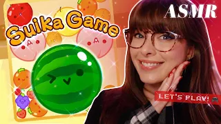 ASMR 🍉 Suika Game! 🍉 Whispered Gaming Hangout ~ matching ✧ADORABLE✧ Fruit! •⩊•