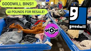 Let’s Go To Goodwill Bins! 40 Pounds For Resale! New Bins Are Out! Let’s Dig! Thrift With Me!