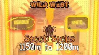Steep Steps 1150m to 1200m | Wild West | 3rd Mountain | Deadly Path #roblox #steepsteps