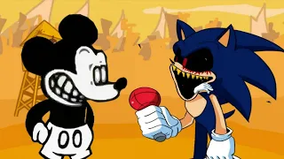 friday night funkin mickey mouse HD vs sonic exe HD sings UGH