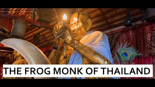 The Squatting Frog Monk of Thailand Supernatural Luang Phor Kob Monk Statues