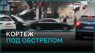 Момент ракетной атаки на кортеж Зеленского в Одессе