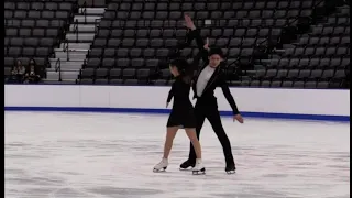 Angela Ling and Caleb Wein Lake Placid International 2021 Rhythm Dance