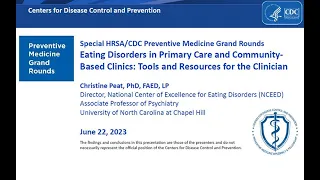 PMGR: Eating Disorders in Primary Care and Community-Based Clinics