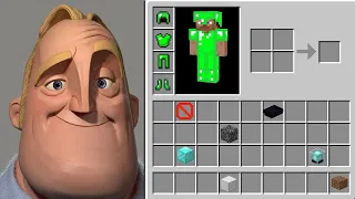 Mr Incredible Becoming Canny (Minecraft inventory)