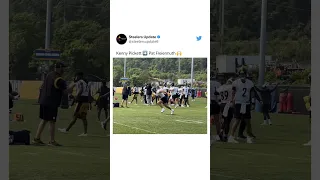 Kenny Pickett to Pat Freiermuth at #Steelers OTAs! 👀🙌 #nfl