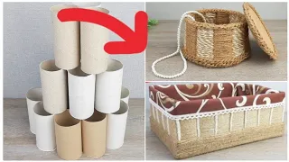 Incredibly beautiful ideas from paper tubes and cord with your own hands