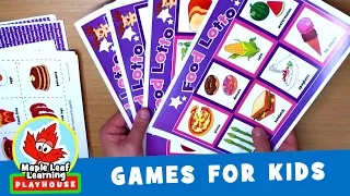 Food Lotto Game for Kids | Maple Leaf Learning Playhouse