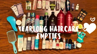 A Year Worth of Haircare Empties- 2019