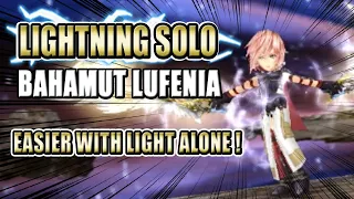 DFFOO GL - LIGHTNING SOLO vs BAHAMUT LUFENIA - Easier done with her alone!