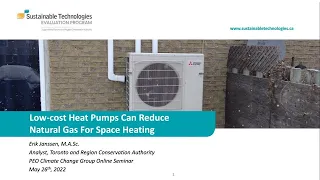 Low Cost Heat Pumps Can Reduce Natural Gas for Space Heating