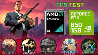 САМАЯ БЮДЖЕТНАЯ СБОРКА ATHLON II X4 630 + GTX650 ТЕСТ(DOTA/WOT/CSGO/MINECRAFT/GTA/GENSHIN FPS TEST)