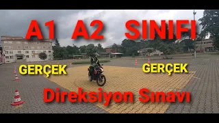 Direksiyon Sınavı, A1ve A2 Motosiklet Sınavı (Gerçek Sınav)