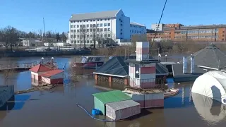 В Туле затопило Пролетарскую набережную