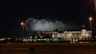 Санкт-Петербург //Алые Паруса //Салют 26.06.2021 // в честь выпускников