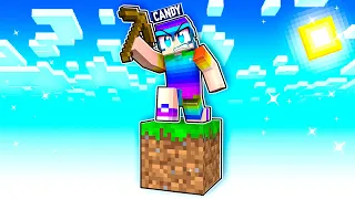 CANDY SPIELT ZUM 1. MAL MINECRAFT ONE BLOCK (NEUES PROJEKT)