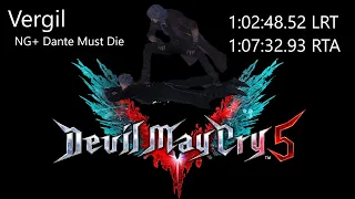 [ World Record ] DMC5 Vergil NG+ Dante Must Die 1:02:48:52 LRT   1:07:32:93 RTA