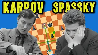Boris Spassky vs. Anatoly Karpov, 1974 | Unexpected Endgame !