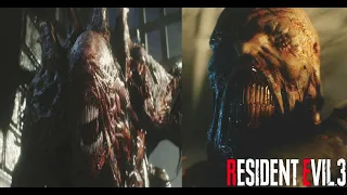 ALL Nemesis Encounters - Resident Evil 3 Remake (#ResidentEvil3 Nemesis Boss Fights & Cutscenes)