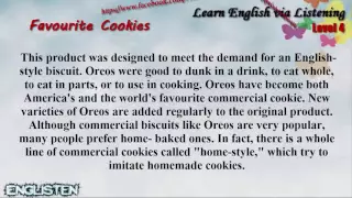 Unit 30 Favourite Cookies   Learn English via Listening Level 4