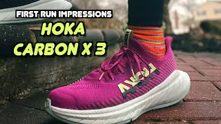 FIRST RUN IMPRESSIONS: HOKA CARBON X3