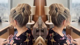 Live with Pam - Gorgeous High Bun for Fine Hair!