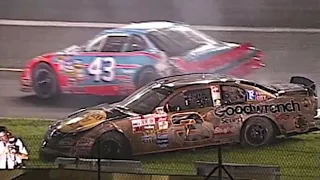 Dale Earnhardt and John Andretti Crash - Charlotte 1998