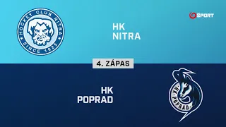 4. zápas štvrťfinále play-off Nitra – Poprad 2:1 pp a sn (HIGHLIGHTY)