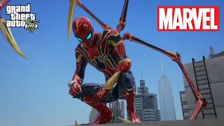 GTA 5 - Iron Spider VS Private Military Organization (Natural Vision Evolved)