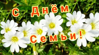 С Днём Семьи💖 Счастья Любви и Верности💐 Красивое музыкальное поздравление с Днём Семьи! Открытка.