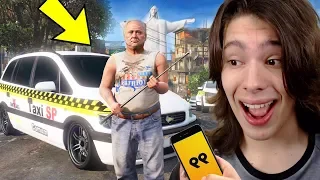 JOGANDO GTA 5 COMO UM TAXISTA DO BRASIL!!