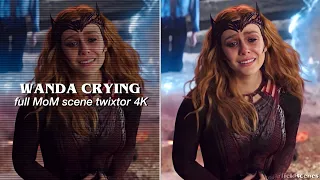 wanda crying when she sees her children (doctor strange MoM) full scene | twixtor scenepack