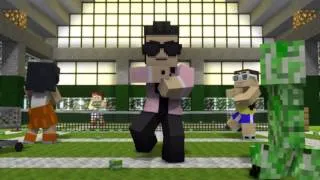 -Minecraft Style- - A Parody of PSY's Gangnam Style (Music Video) - from YouTube by CapitanSparklez