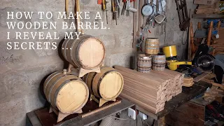 A whiskey barrel DIY. Calculations. Templates. Corners. Assembling and tightening the barrel