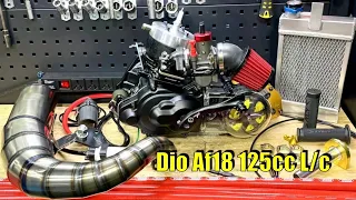 Dio Af18 125cc water cooling engine by BWSP club "black series"