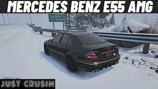 Mercedes Benz E55 AMG In The Snow | GTA 5 Car Mods